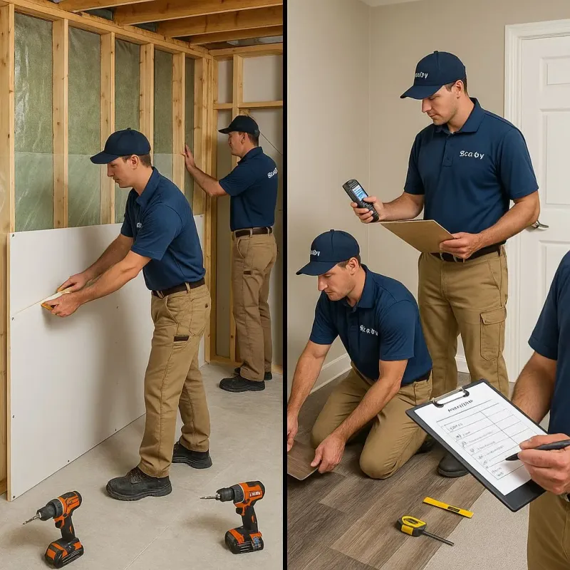 Repairs and Reconstruction process in Athens, IL